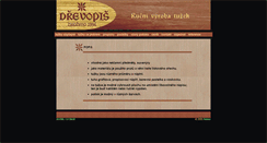 Desktop Screenshot of drevopis.cz